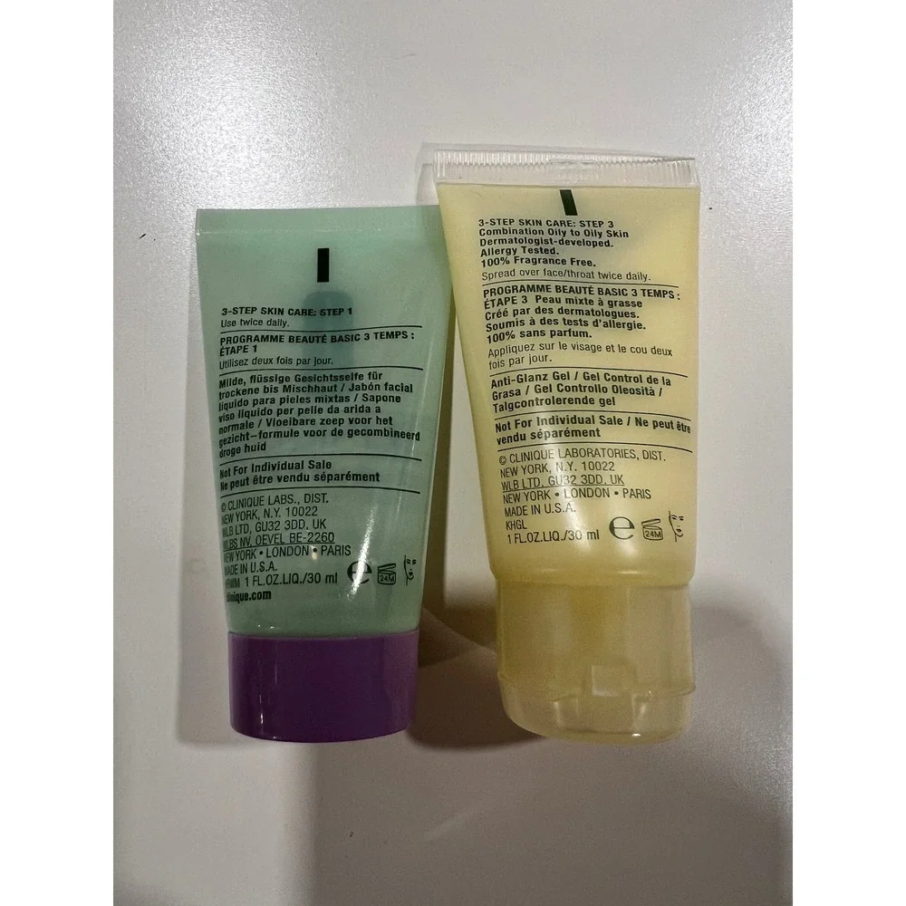 Clinique All About Clean Facial Soap Dramatically Different Oil Control Gel Set